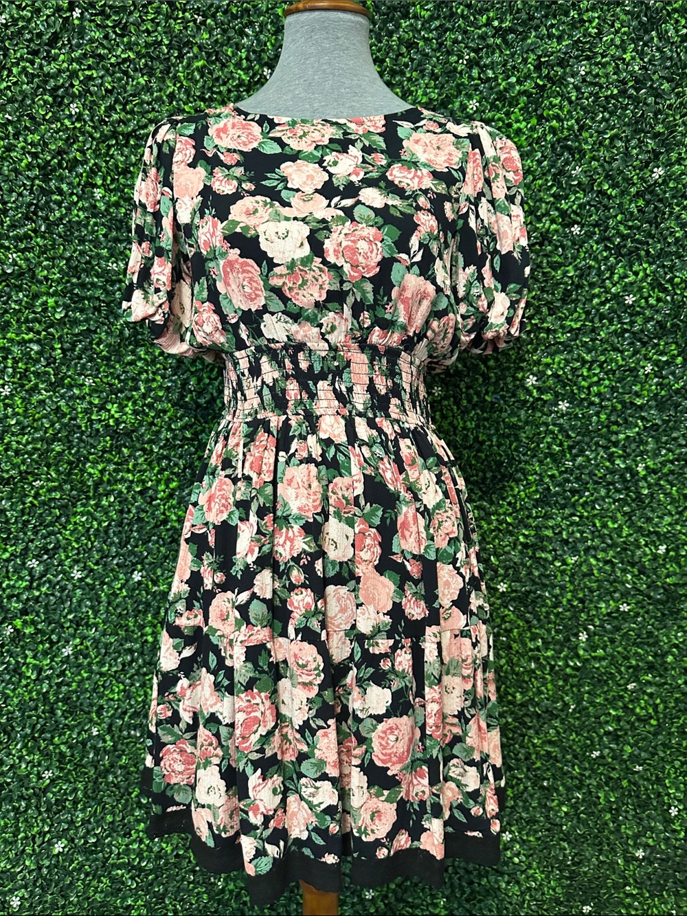 Coco & Jaimeson Floral Puff Sleeve Mini Dress #41